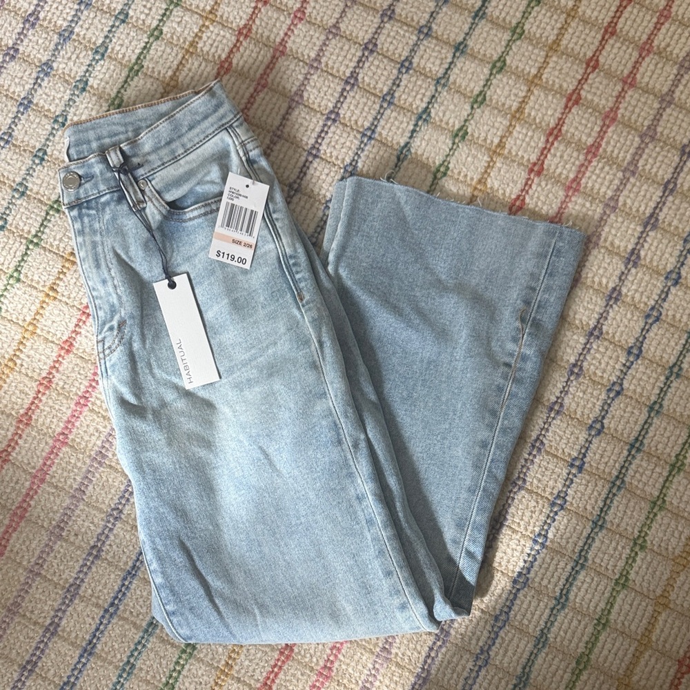 Habitual Women's Light Blue Straight Leg Jeans